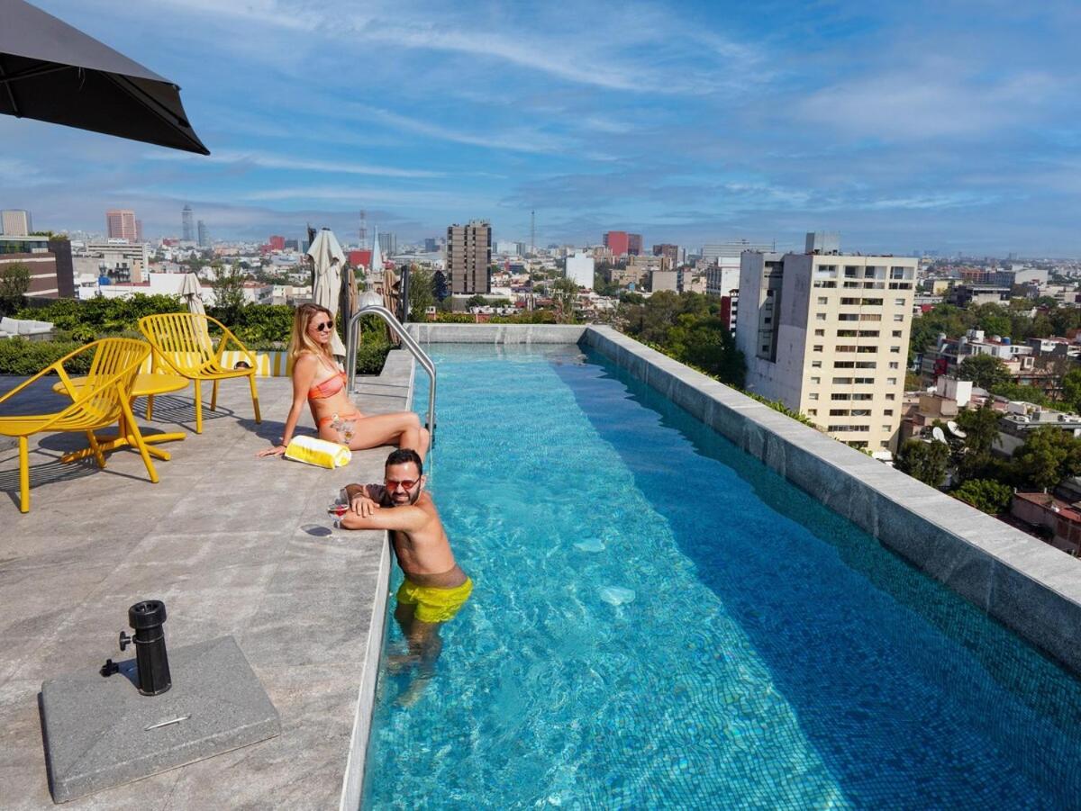 Loft -skyline View- Rooftop Pool, Gym, Bbq & Apartment Mexico City
