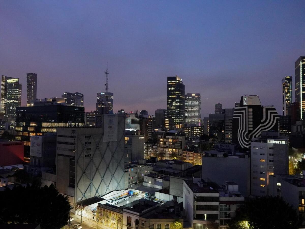 Apartment Loft -skyline View- Rooftop Pool, Gym, Bbq & Mexico City